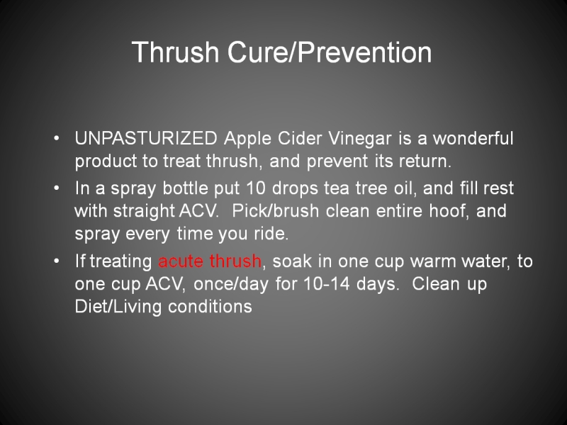 Thrush Cure